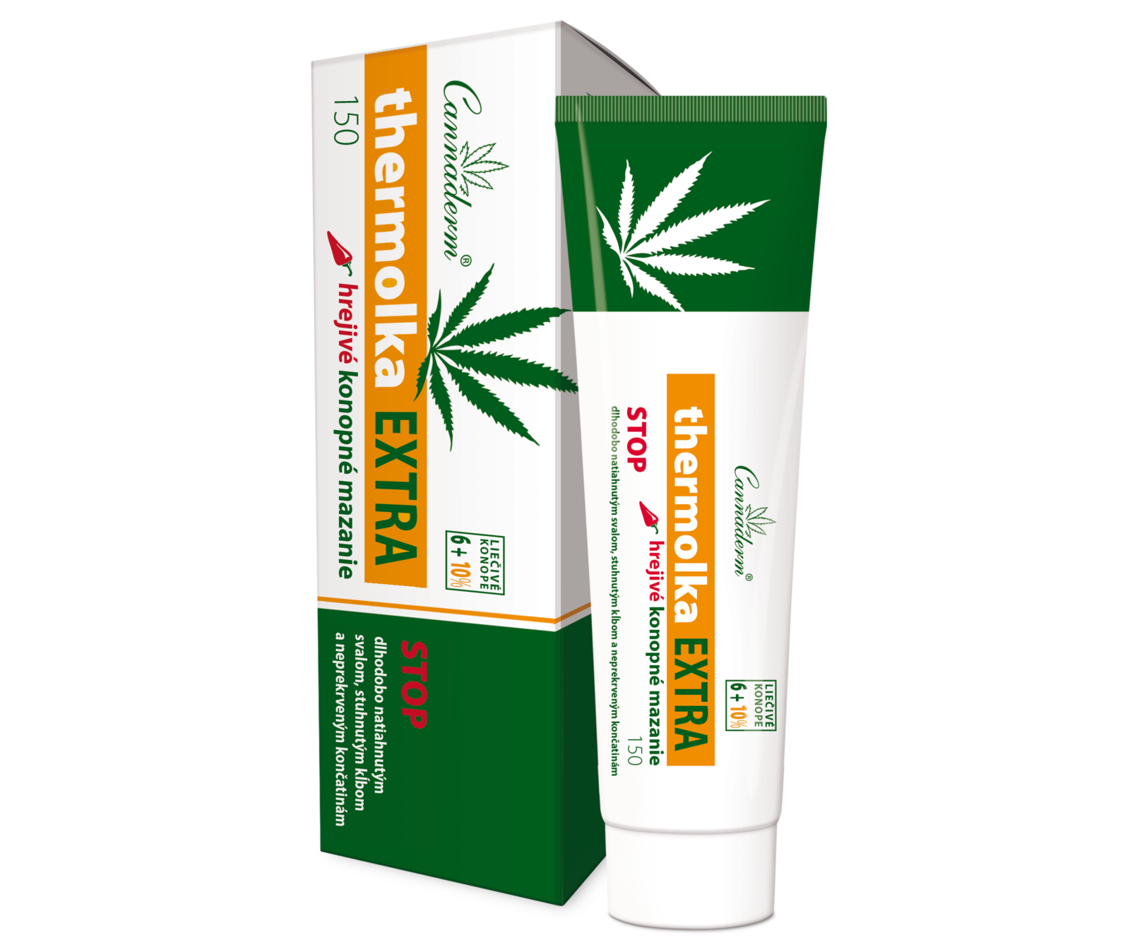 Cannaderm THERMOLKA EXTRA hrejivé konopné mazanie 150 ml – Obrázok 1