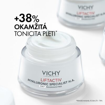 VICHY LIFTACTIV H.A. spevňujúci krém, bez parfumácie 50 ml – Obrázok 3