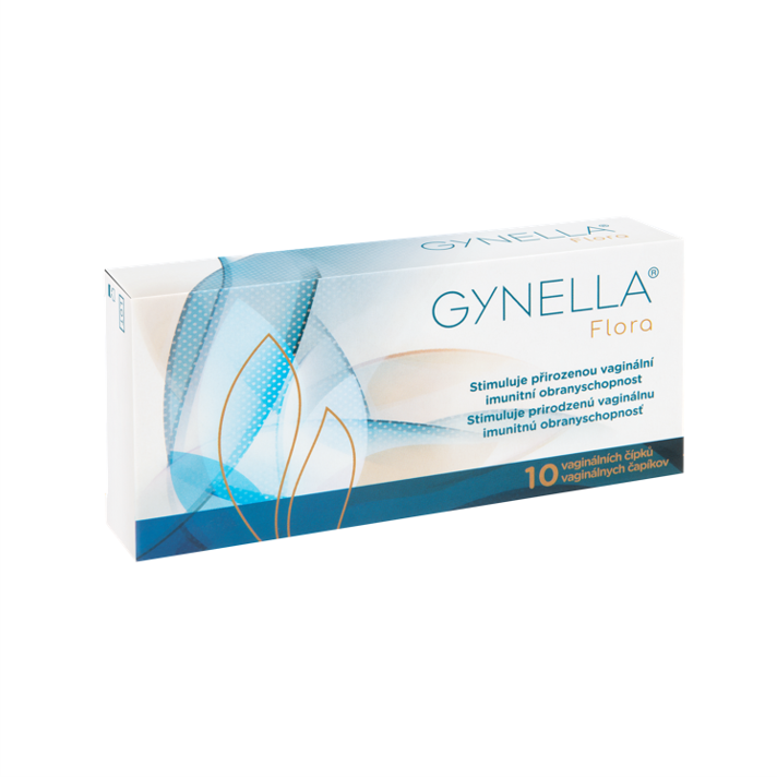 Flora_only-box GYNELLA Flora 10 vaginálnych čapíkov – Obrázok 1