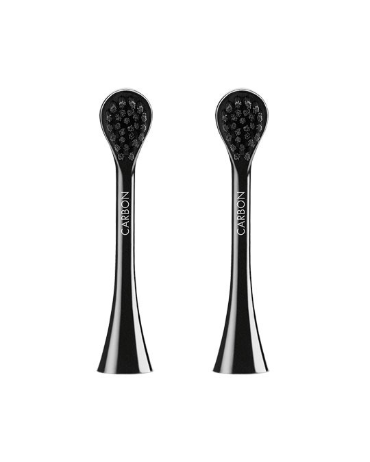 CURAPROX HYDROSONIC BLACK IS WHITE náhradná hlavica Carbon 2 ks – Obrázok 2