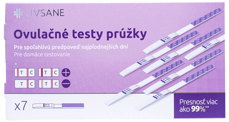 LIVSANE Ovulačný test prúžky 7 ks – Obrázok 1