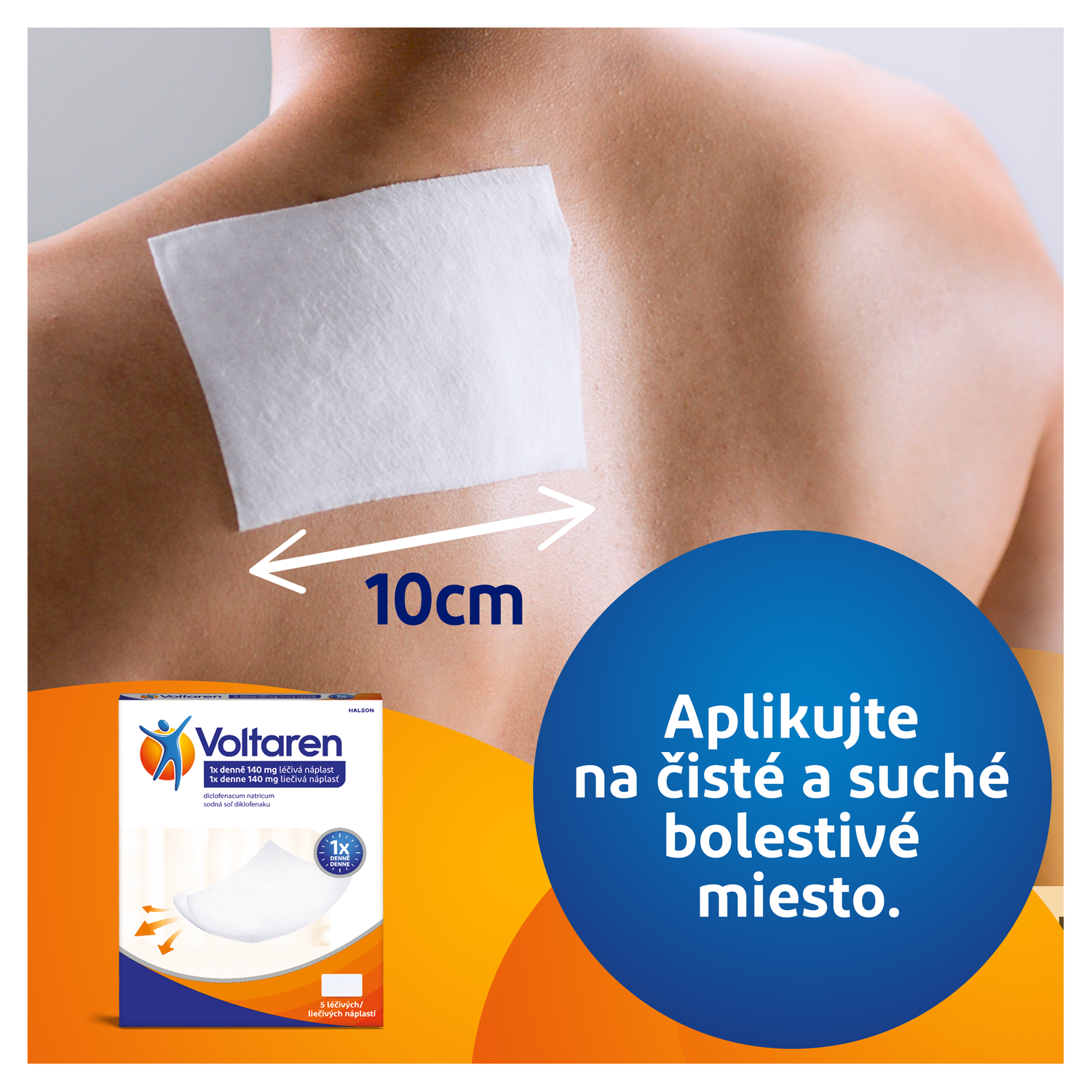 Voltaren 1x denne 140 mg liečivá náplasť 5 ks – Obrázok 8