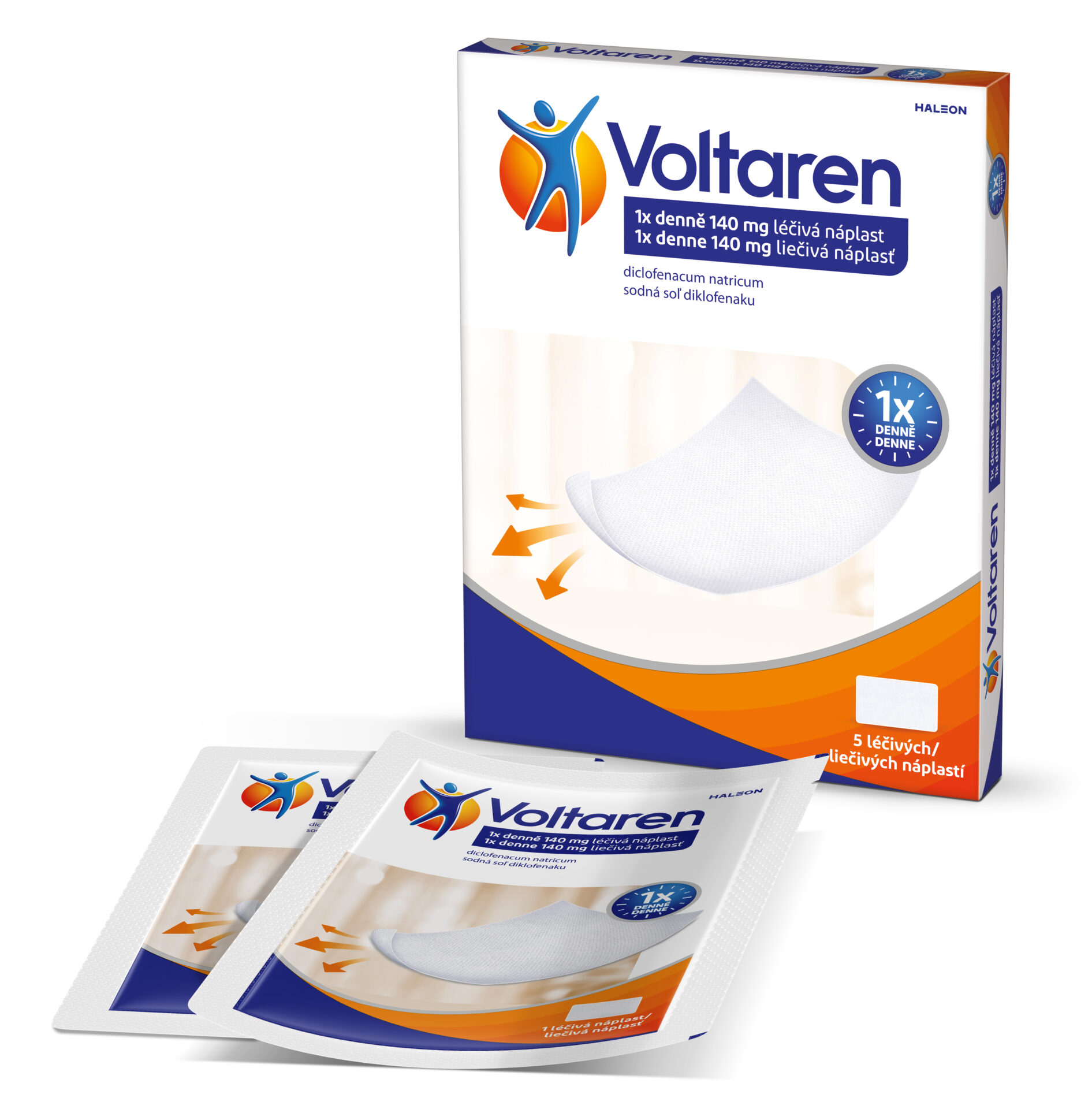 Voltaren 1x denne 140 mg liečivá náplasť 5 ks – Obrázok 3