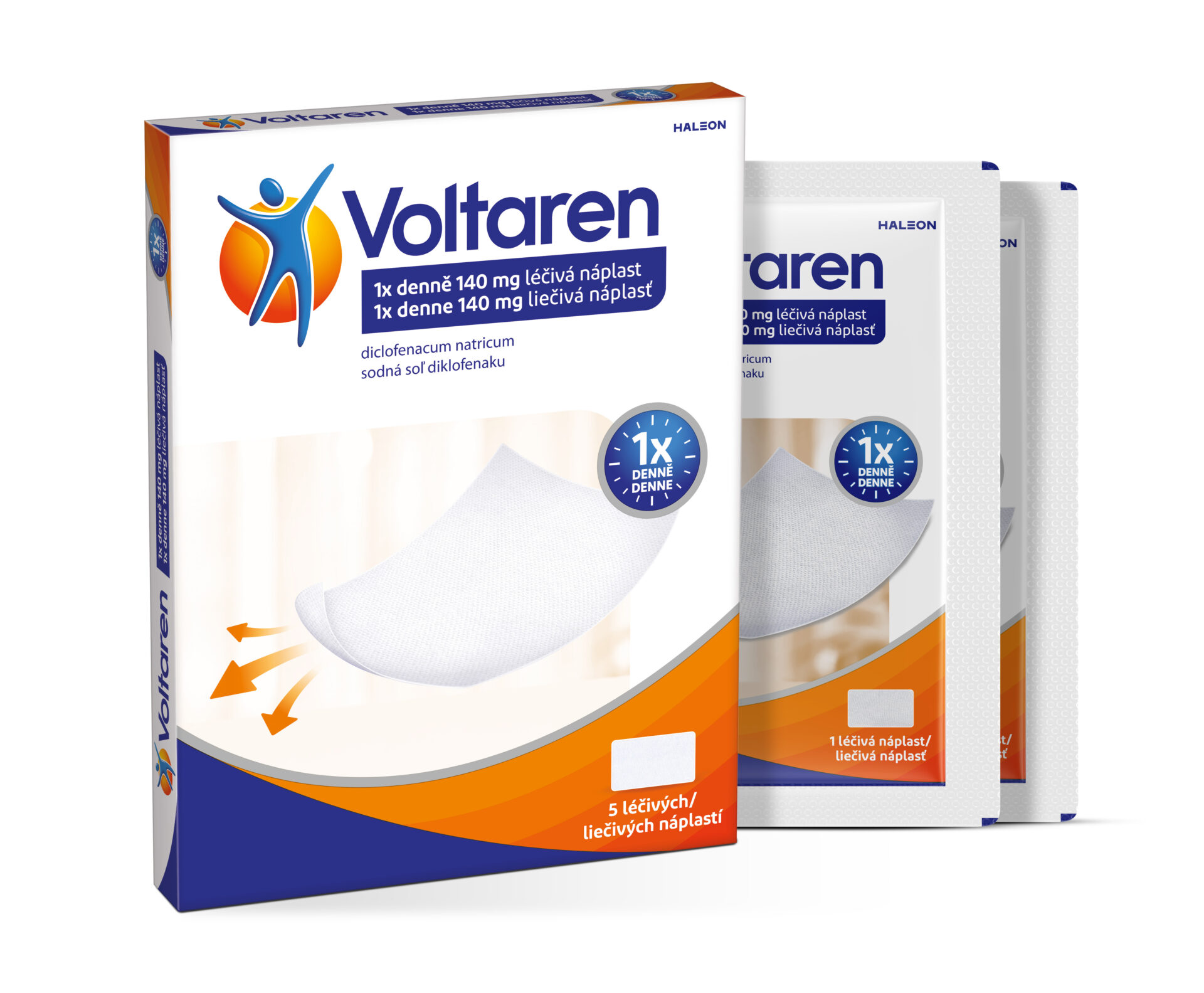 Voltaren 1x denne 140 mg liečivá náplasť 5 ks – Obrázok 2