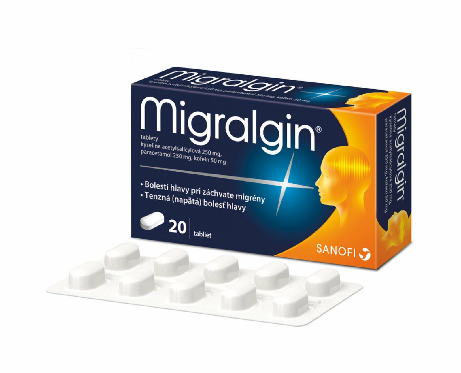 Migralgin 20 tabliet – Obrázok 1