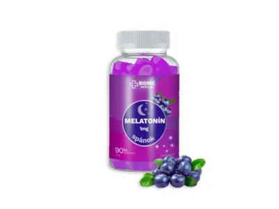 BIOMIC MEDICAL Melatonín 1 mg gummies, čučoriedková príchuť 90 ks