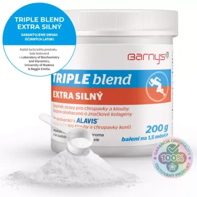Barny′s® TRIPLE blend EXTRA SILNÝ prášok, s arómou a sladidlom 200 g – Obrázok 2
