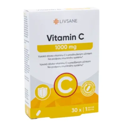 LIVSANE Vitamín C 1000 mg Depot, 30 tabliet s postupným uvoľňovaním