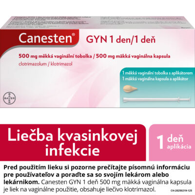 Canesten GYN 1 deň 500 mg 1 mäkká vaginálna kapsula – Obrázok 2