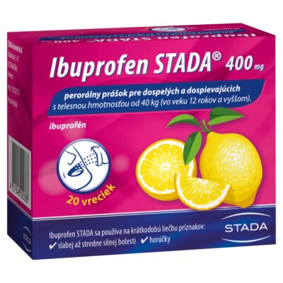 Ibuprofen STADA 400 mg perorálny prášok 20 vreciek – Obrázok 2