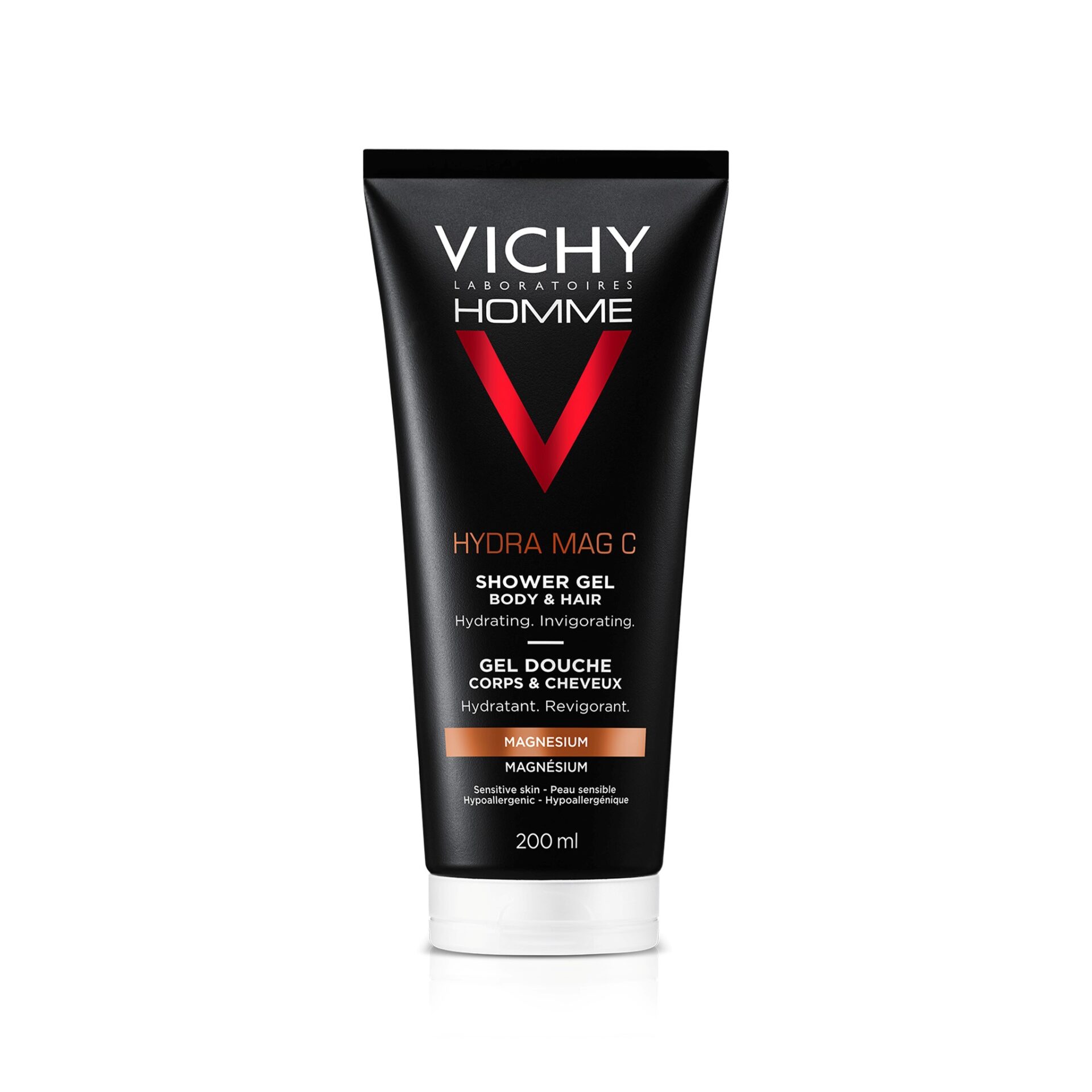 3337871320355_05 VICHY HOMME HYDRA MAG C Sprchový gél 200 ml – Obrázok 1