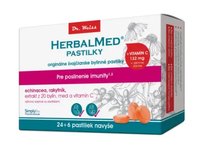 HERBALMED PASTILKY pre posilnenie imunity (echinacea, rakytník) 30 ks