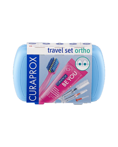 CURAPROX Cestovný set ORTHO modrý – Obrázok 2