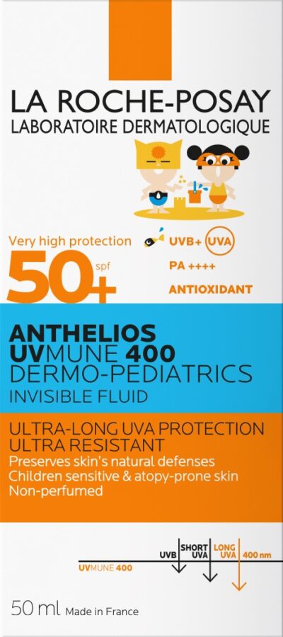 LA ROCHE-POSAY ANTHELIOS DERMO-PEDIATRICS SPF 50+ ultraľahký fluid pre deti 50 ml – Obrázok 2