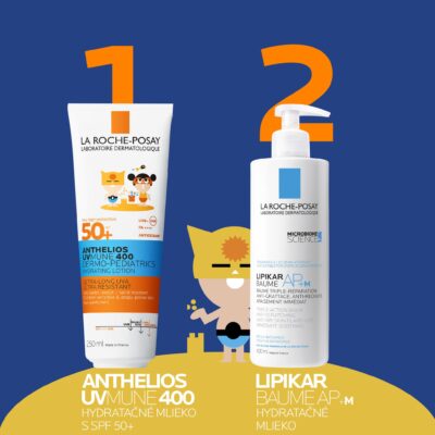 LA ROCHE-POSAY ANTHELIOS DERMO-PEDIATRICS SPF 50+ hydratačné mlieko pre deti 250 ml – Obrázok 4