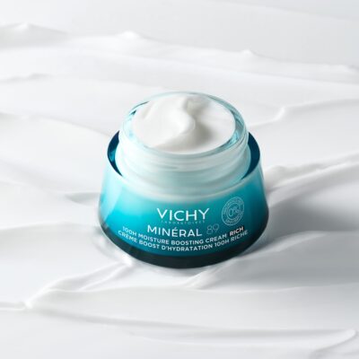 VICHY MINERAL 89 100H hydratačný krém RICH, bez parfumácie 50 ml – Obrázok 2