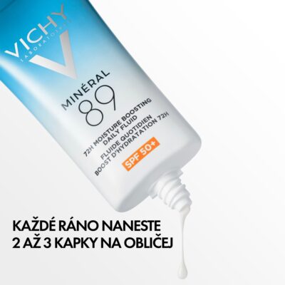 VICHY MINERAL 89 72H hydratačný denný fluid SPF 50+ 50 ml – Obrázok 2