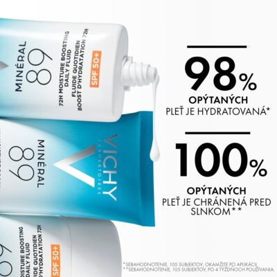 VICHY MINERAL 89 72H hydratačný denný fluid SPF 50+ 50 ml – Obrázok 5