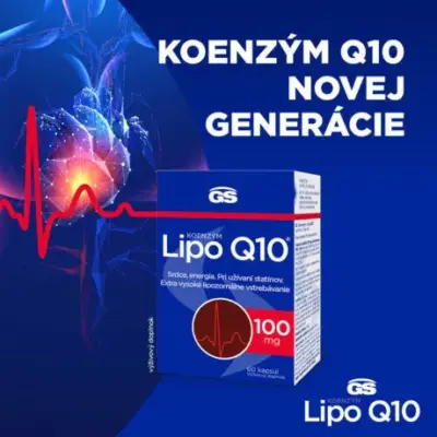 GS Koenzým Lipo Q10 100 mg 60 kapsúl – Obrázok 2