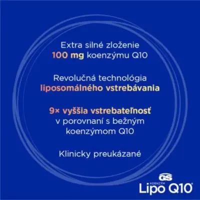 GS Koenzým Lipo Q10 100 mg 60 kapsúl – Obrázok 4