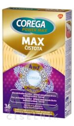 COREGA POWER MAX MAX ČISTOTA antibakteriálne čistiace tablety 1x36 ks