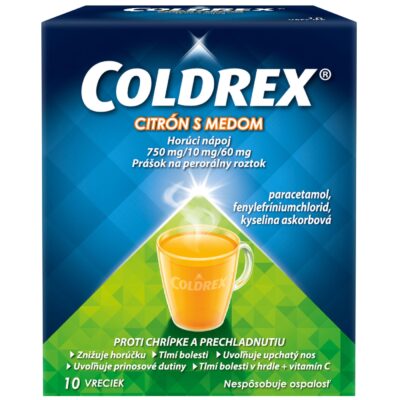 COLDREX Horúci nápoj CITRÓN S MEDOM 10 ks