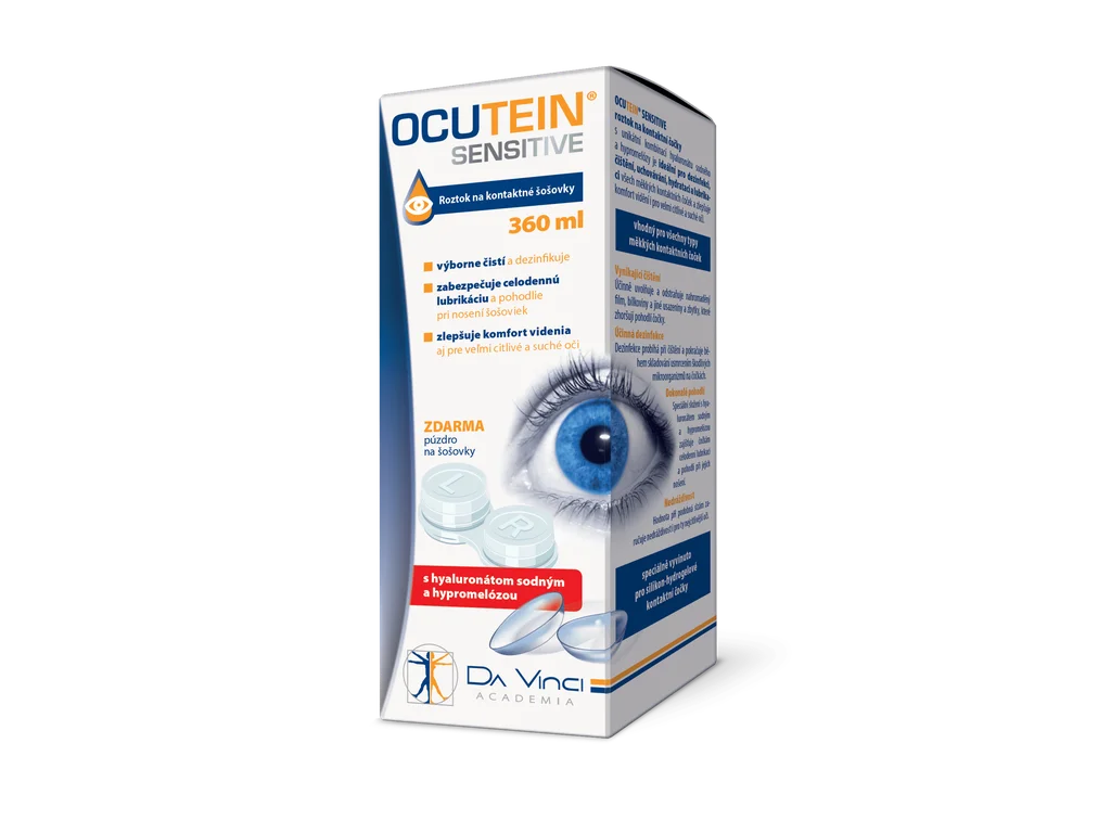587_ocutein-sensitive-roztok-na-kontaktne-sosovky-360ml OCUTEIN SENSITIVE roztok na kontaktné šošovky + zadarmo puzdro na šošovky 360 ml – Obrázok 1