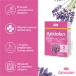 GS Anxiolan s levanduľou 60 tabliet – Obrázok 3
