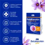 GS Betakarotén gold 15 mg s nechtíkom a šafranom 30 kapsúl – Obrázok 3