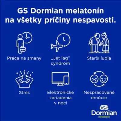 GS Dormian melatonín 30 kapsúl – Obrázok 3