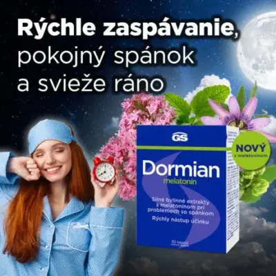 GS Dormian melatonín 30 kapsúl – Obrázok 2