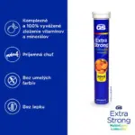 GS Extra Strong Multivitamin s minerálmi príchuť pomaranč, 25 šumivých tabliet – Obrázok 2