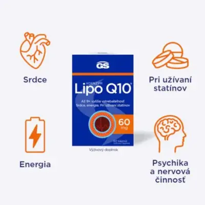 GS Koenzým Lipo Q10 60 mg 60 kapsúl – Obrázok 6