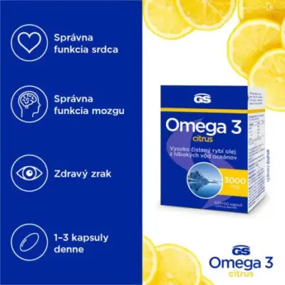 GS Omega 3 Citrus 150 kapsúl – Obrázok 2