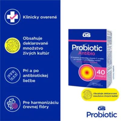 GS Probiotic Antibio 10 kapsúl – Obrázok 2