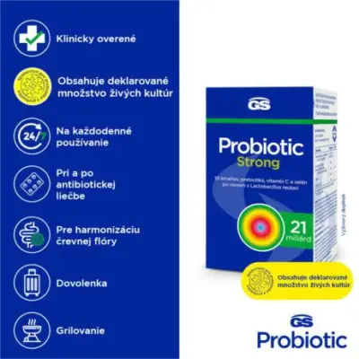GS Probiotic Strong 80 kapsúl – Obrázok 2