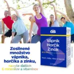 GS Vápnik, Horčík, Zinok 30 tabliet – Obrázok 4