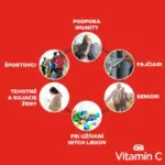 GS Vitamín C 1000 mg so šípkami 120 tabliet – Obrázok 4