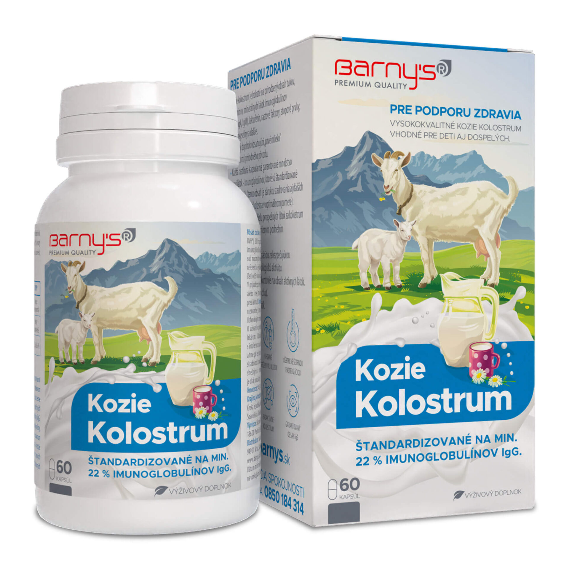 Barny′s® Kozie Kolostrum 60 kapsúl