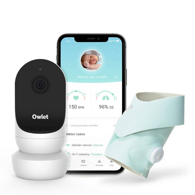 OWLET Monitor Duo: Inteligentná ponožka 3 + Kamera 2 SVETLOZELENÁ – Obrázok 1