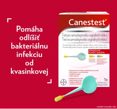 Canestest test na samodiagnostiku vaginálnych infekcií, 1x1 ks – Obrázok 2
