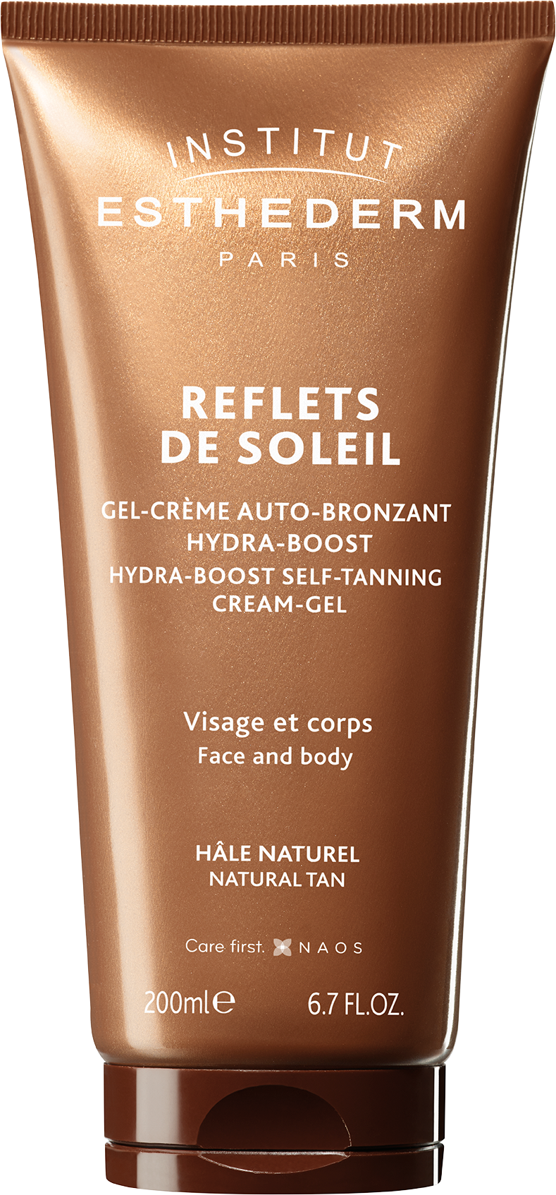INSTITUT ESTHEDERM REFLECTS OF SUN krémový gél na samoopaľovanie telo/tvár 200 ml – Obrázok 1