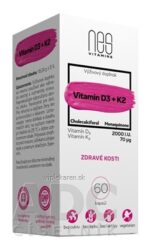 nesVITAMINS Vitamin D3 2000 I.U. + K2 70 μg cps 1x60 ks – Obrázok 2