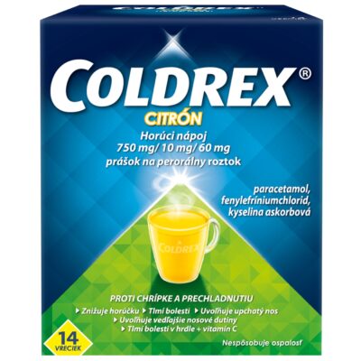 COLDREX Horúci nápoj CITRÓN 14 ks