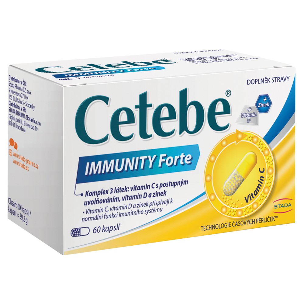 Cetebe Immunity Forte 60 kapsúl – Obrázok 2