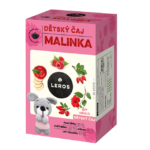 LEROS DETSKÝ ČAJ MALINKA nálevové vrecká (od 6+ mesiacov) 20 x 2 g