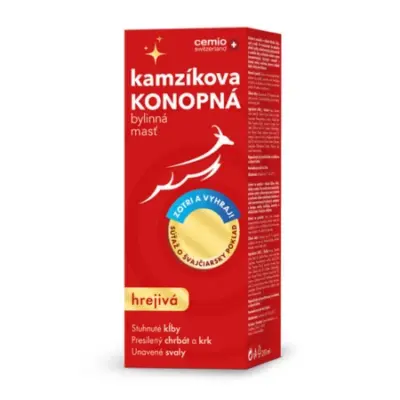 Cemio Kamzíkova konopná masť hrejivá, súťaž 200 ml