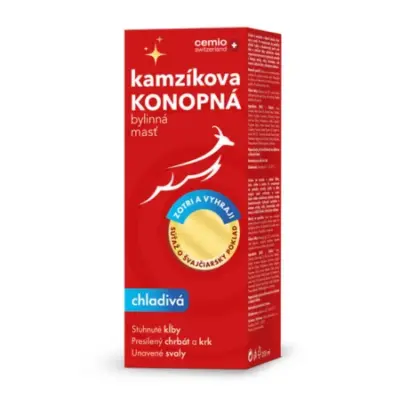 Cemio Kamzíkova konopná masť chladivá, súťaž 200 ml
