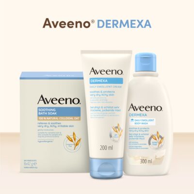 Aveeno Upokojujúci ovsený kúpeľ, vrecúška 8x42 g – Obrázok 7