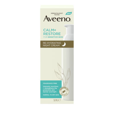 Aveeno CALM+RESTORE  rehydratačný nočný krém 50 ml – Obrázok 2